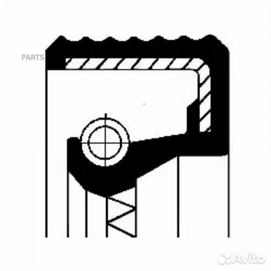 Corteco 01036434B Сальник привода FR VAG Q3/tiguan
