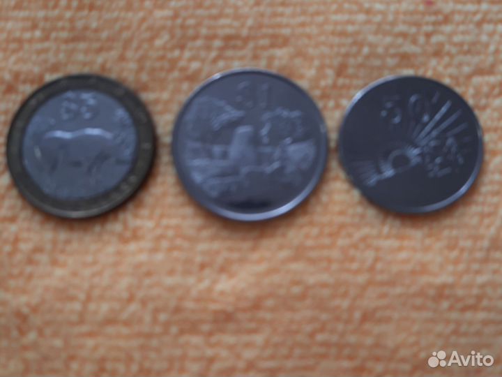 3 монеты Зимбабве 2002 г