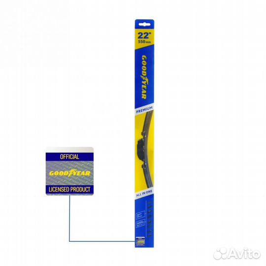 Щетка стеклоочистителя бескаркасная premium 550мм