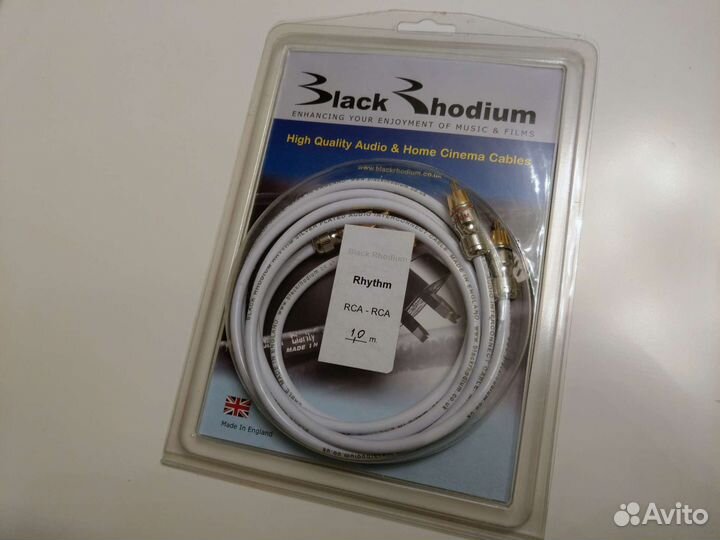 Межблочный кабель Black Rhodium Rhythm 1.0m