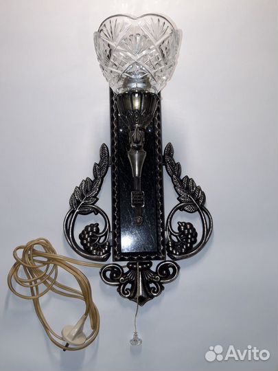Светильник бра С камнем змеевик СССР