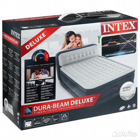 Кровать надувная, 152х236х86 см, Intex