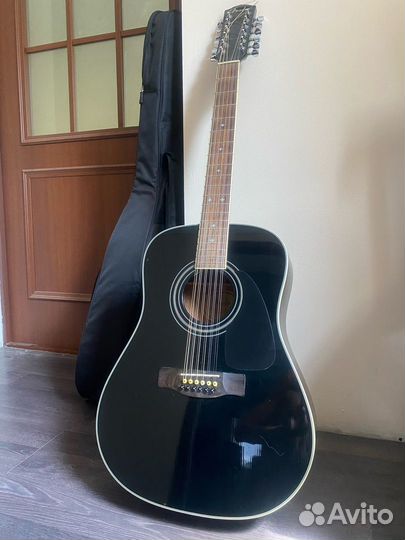 12-струнная гитара Fender CD160SE/12 BLK