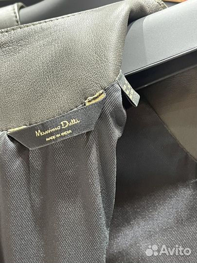 Новое женское кожаное платье Massimo Dutti