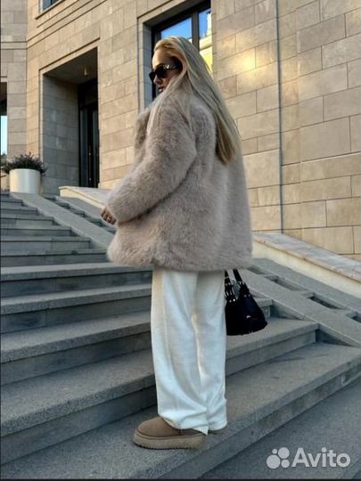 Шуба из эко меха