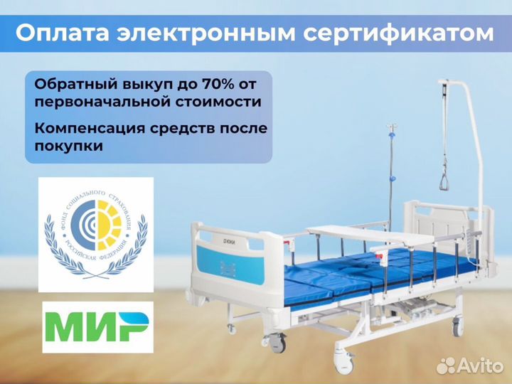 Кровать медицинская функциональная