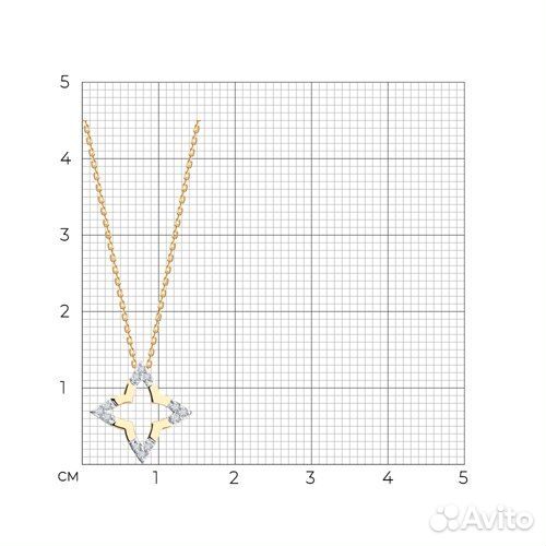 Колье sokolov из золота, 070664, р.40