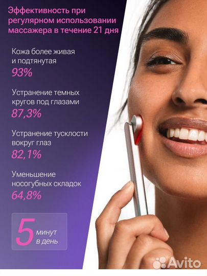 Массажер для лица микротоки новый