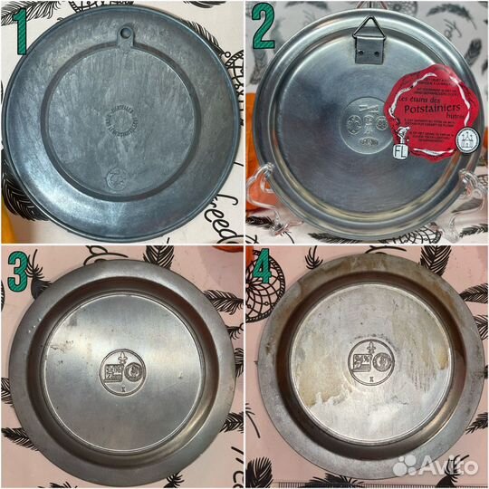 Тарелка олово Европа оловянная тарелка блюдце