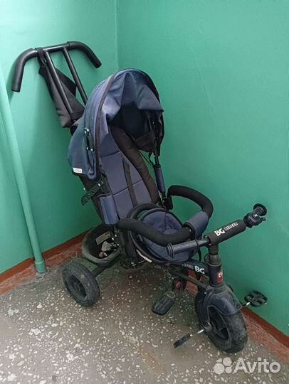 Велосипед коляска с ручкой