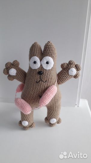 Кот Саймон вязаный