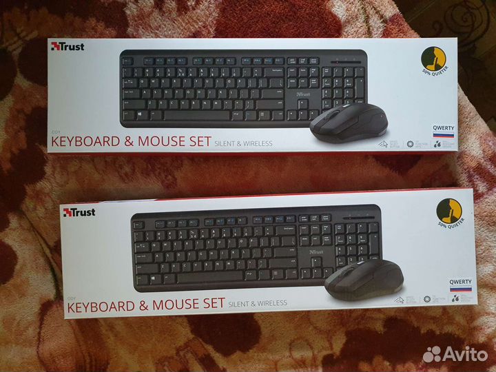 Комплект клавиатура+мышь Trust Ody (беспроводная)