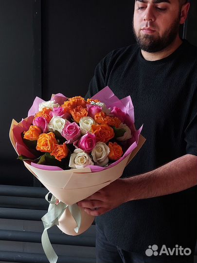 Цветы букеты розы с доставкой
