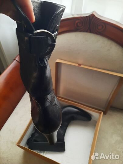 Кожаные полусапожки