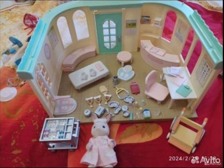 Sylvanian families больница, набор медсестра