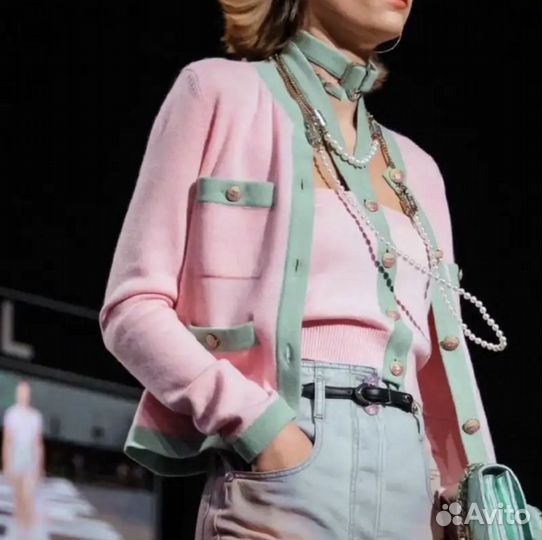 Chanel кардиган и топ
