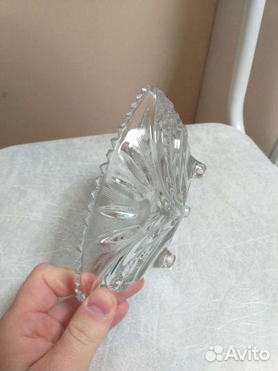 Ваза конфетница СССР хрусталь