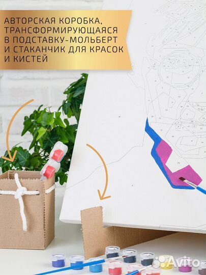 Картина по номерам огненный дракон