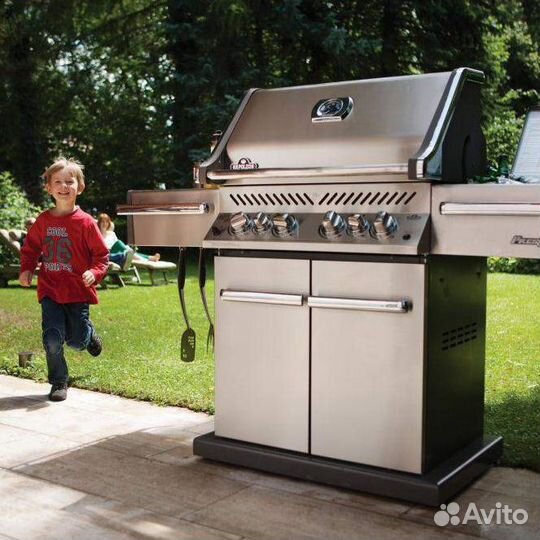 Газовый гриль Napoleon Prestige-500 Стальной, с ик