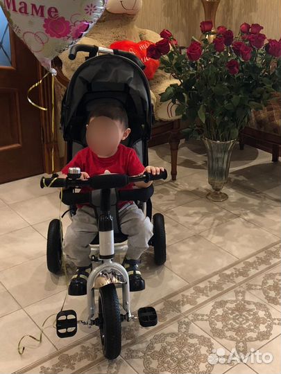 Велосипед коляска с ручкой
