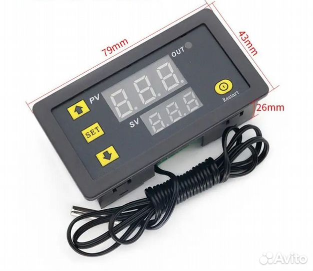 Регулятор температуры W3230 220B от -50 до +120 *С