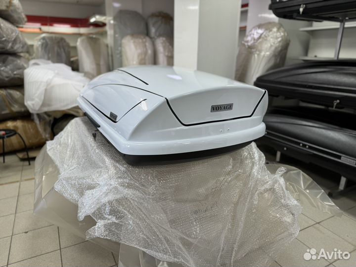 Автобокс Voyage 440л 175см Style Белый глянец