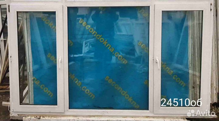 Пластиковое окно Б/У 1840(в) 1440 об х 2480(ш)