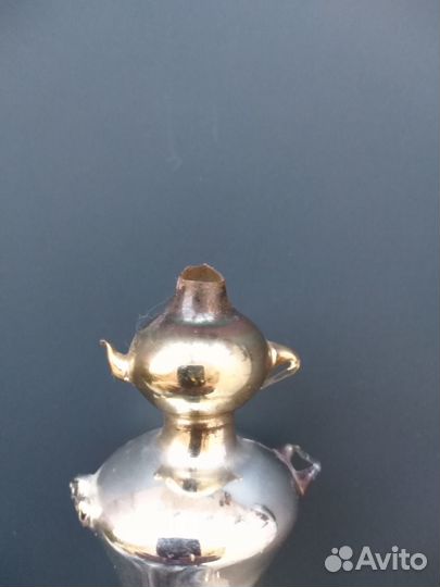 Елочные игрушка СССР самовар с чайником