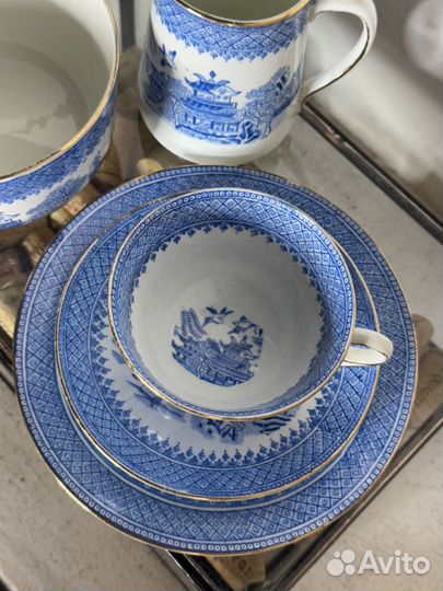 Atlas фарфор антикварный шинуазри. Англия