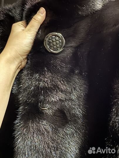 Шуба норка поперечка 42-44