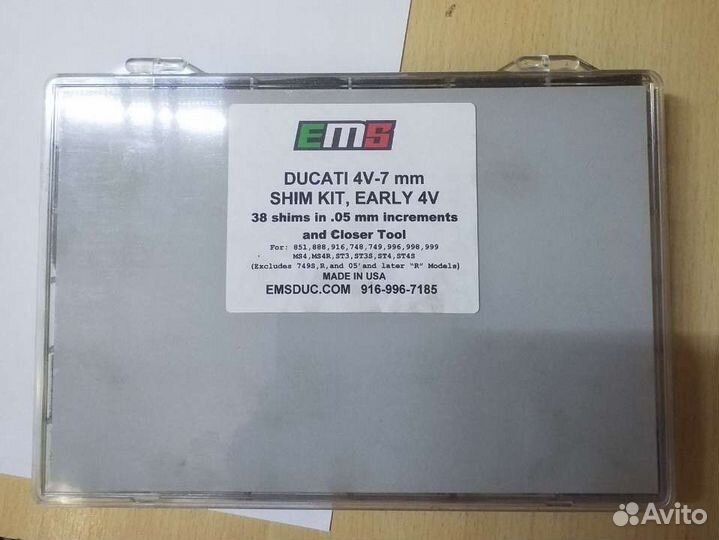 Регулировочные шайбы клапанов ducati