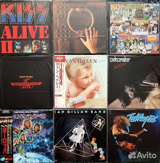 Виниловые пластинки произв. Японии и США хард-рок