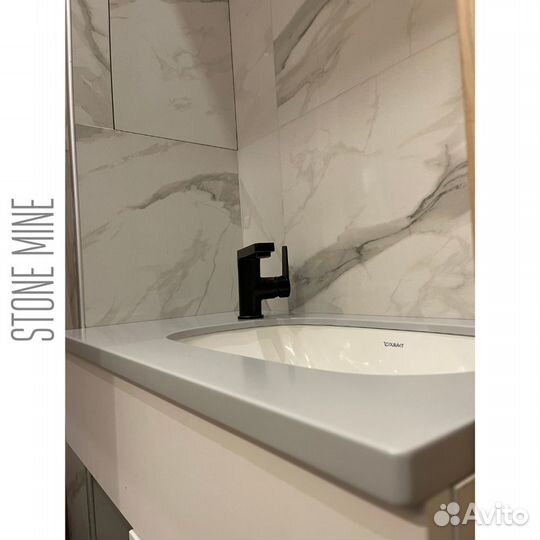 Столешницы в ванную из искусственного камня