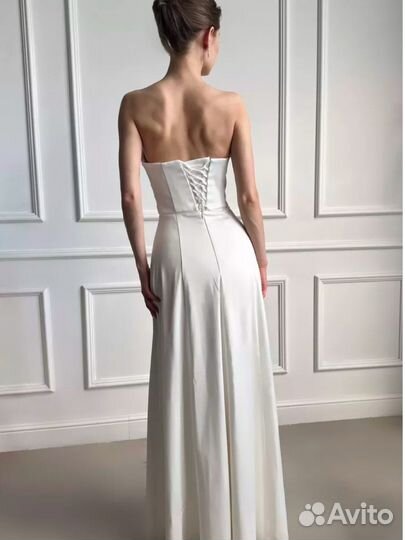 Свадебное платье для невесты с драпировкой