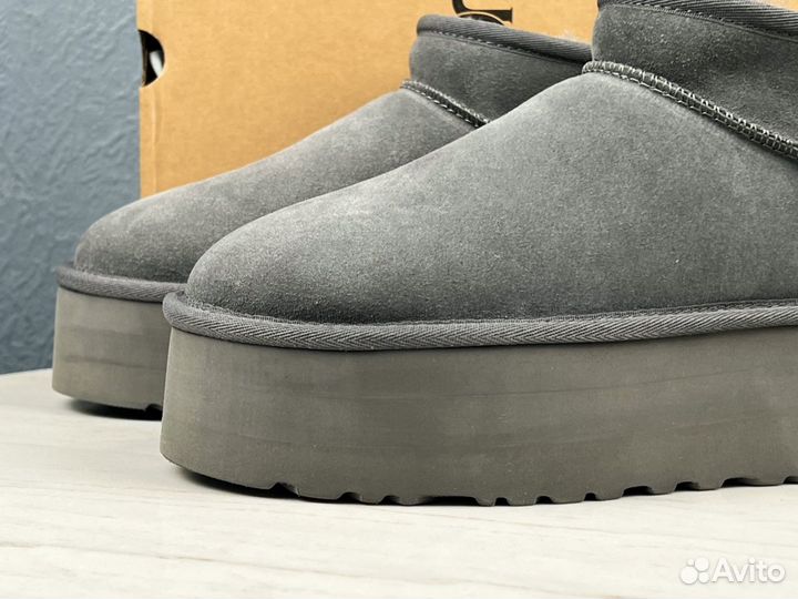 Угги UGG Ultra Mini Platform Grey