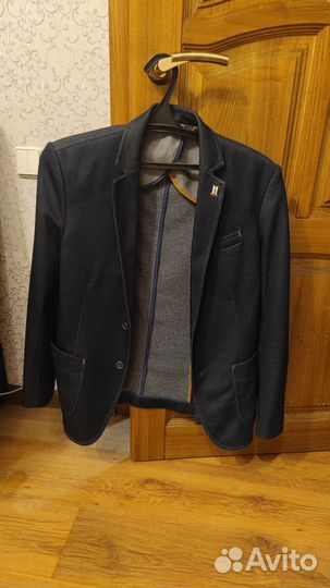 Пиджак zara темно синий