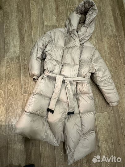 Пуховик зимний длинный женский