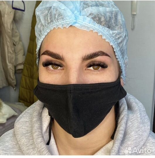 Мокрое наращивание ресниц