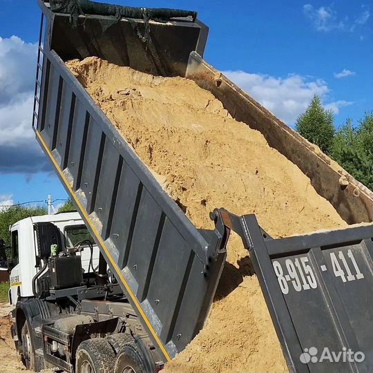 Песок строительный с доставкой