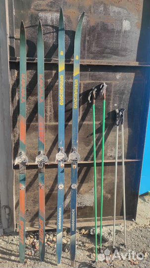 Лыжи СССР Быстрица и karjala sport с палками