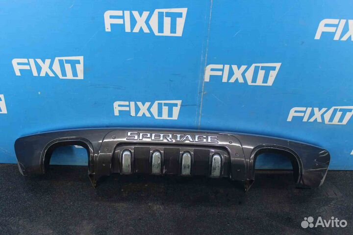 Накладка на бампер Kia Sportage (Киа Спортейдж) KM