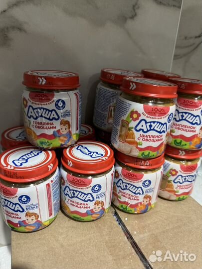 Мясное и мясо-овощное пюре Агуша