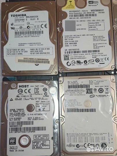 Hdd 2.5 100-320gb ssd для ноутбука и пк