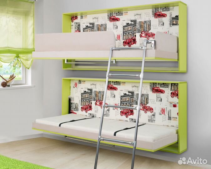 Детская кровать трансформер с диваном
