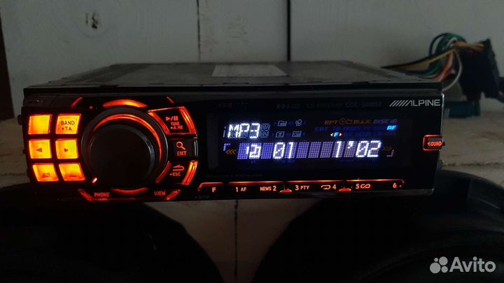 Магнитола 1din alpine cde-9880r