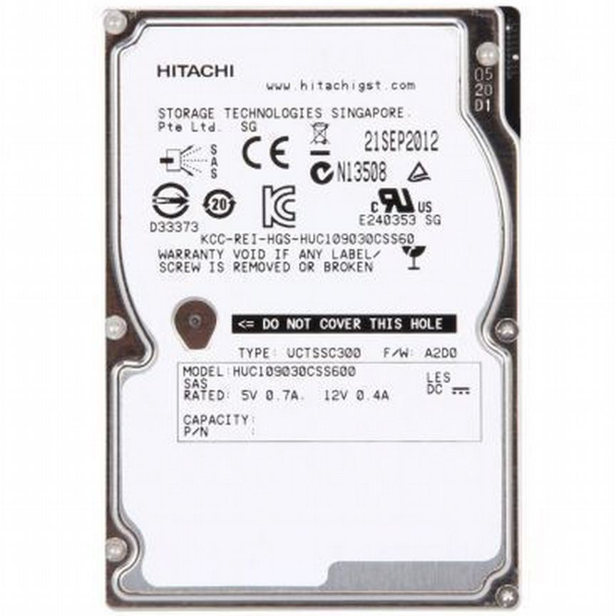 [HUC109030CSS600] Жесткий Диск Hitachi 300gb Sas 2,5 Huc109030css600