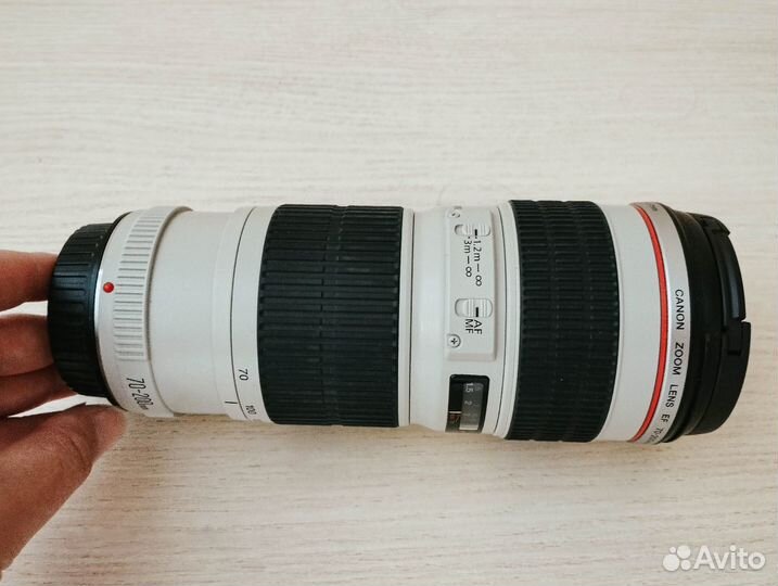 Canon zoom lens EF s 70 200 mm 1:4 L