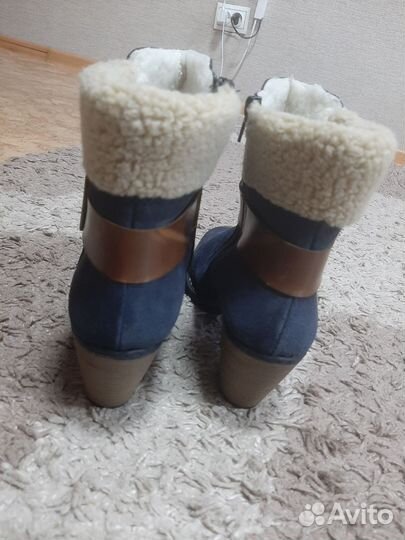 Ботильоны зимние rieker 41размер новые