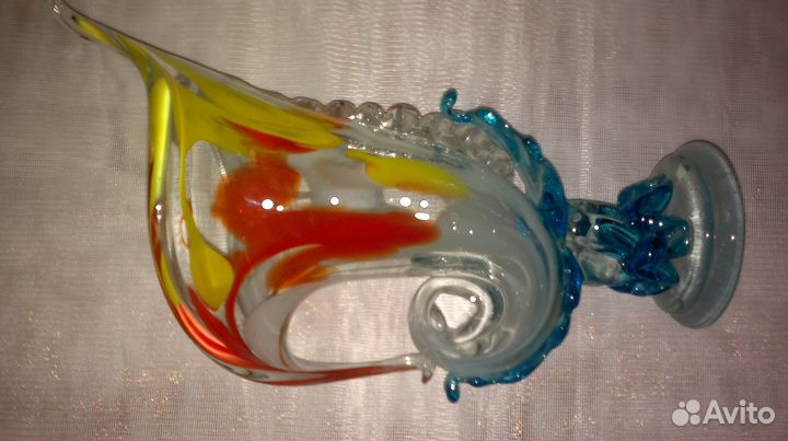 Вазы цветное стекло СССР