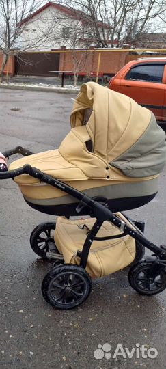 Коляска 2 в 1 indigo эко кожа